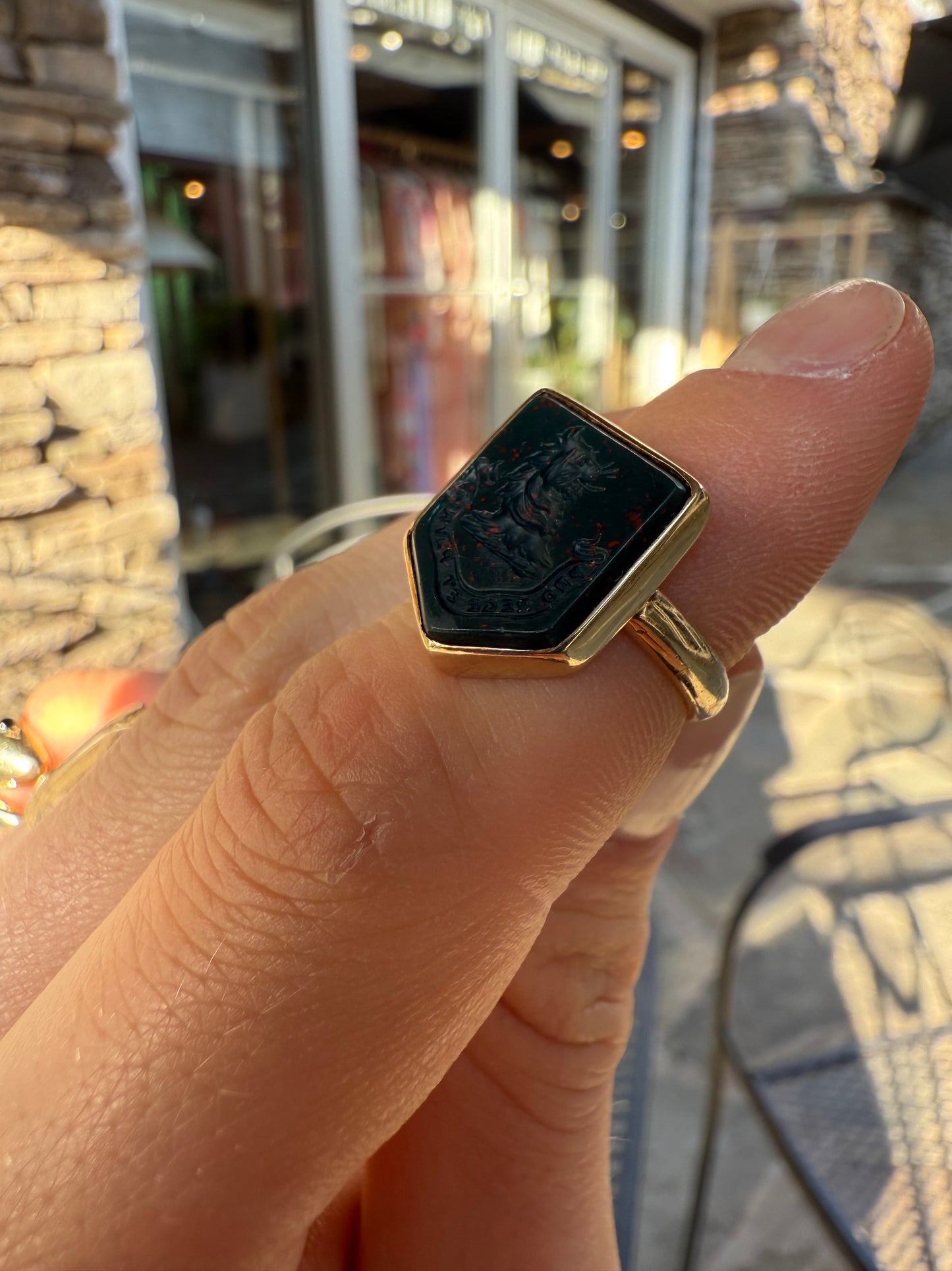 14K Bloodstone Ring
