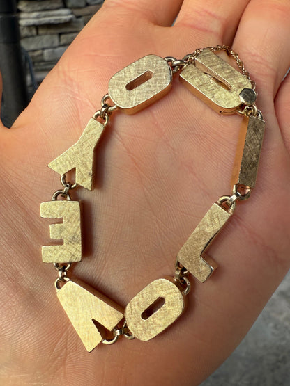 I Love You Custom 70s Bracelet
