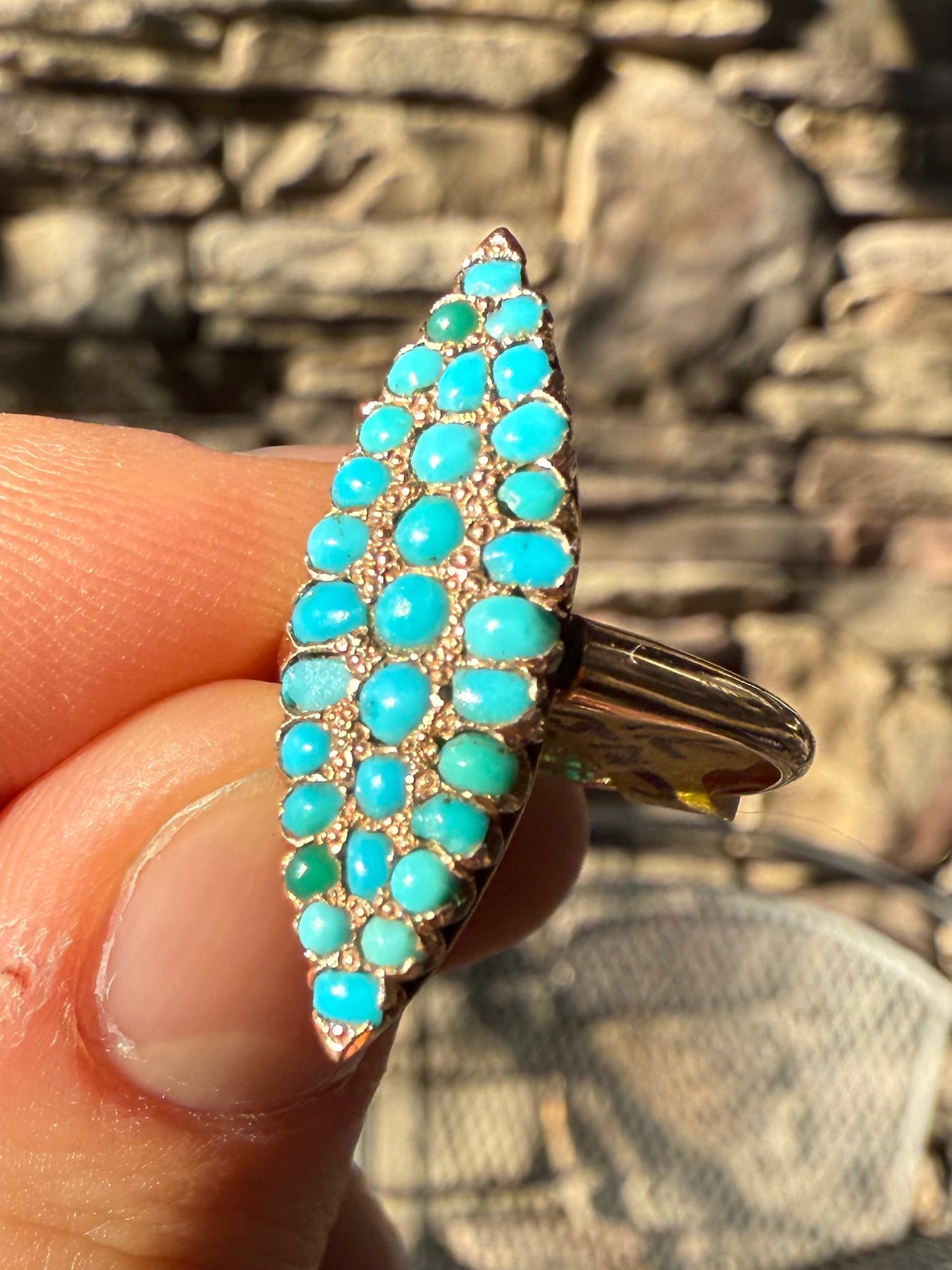 14K Persian Turquoise Ring