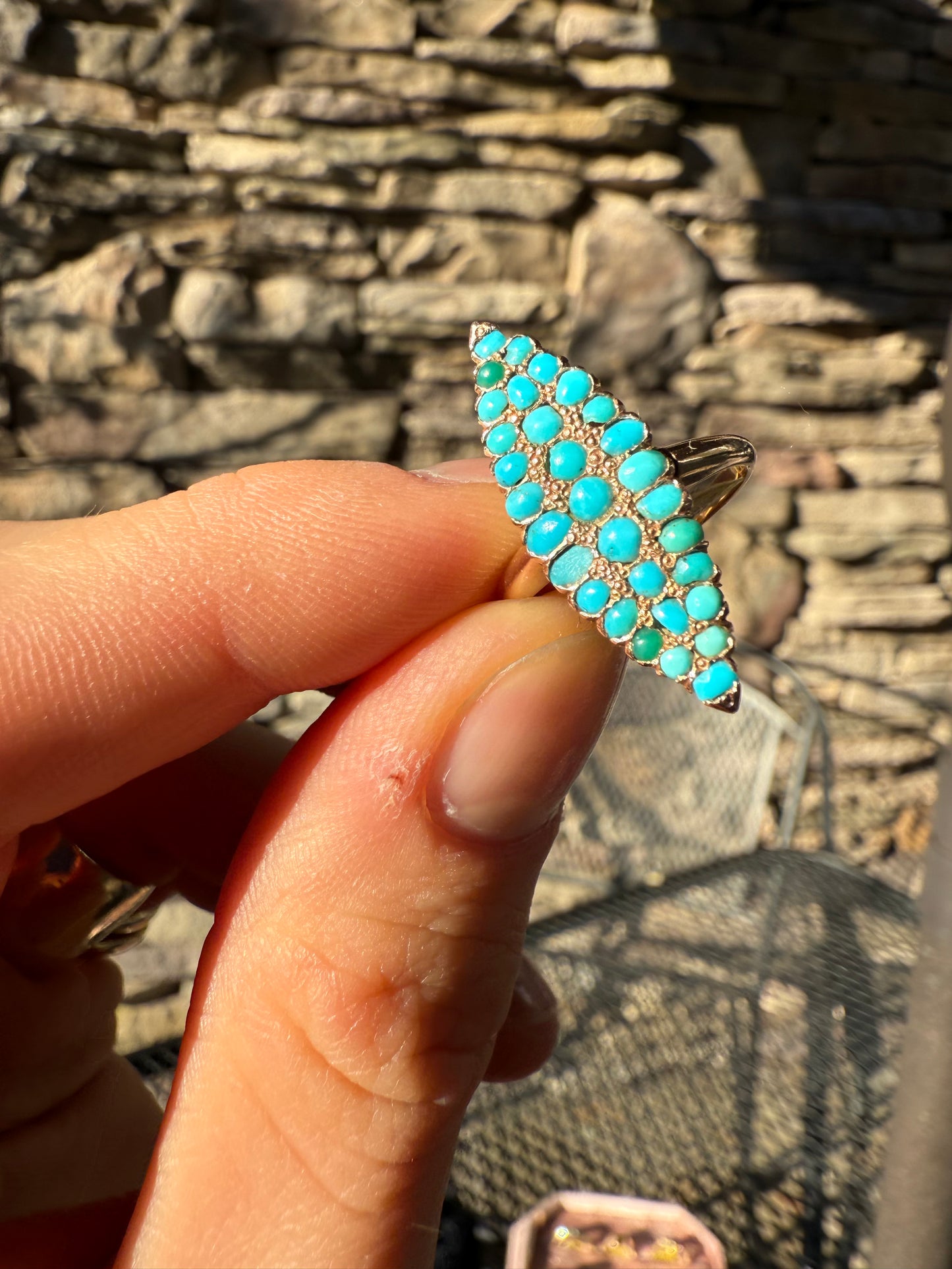 14K Persian Turquoise Ring